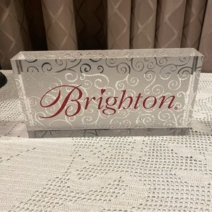 Brighton Display PlexiGlass Sign